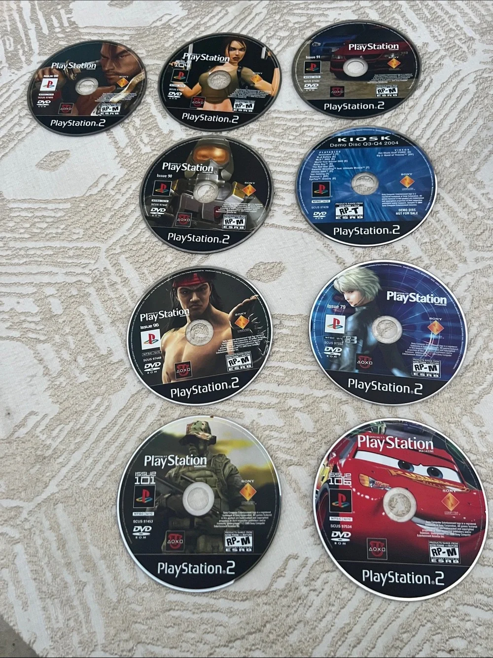 PlayStation 2 Demo Discs Lot of 9 Selling Untested AS-IS